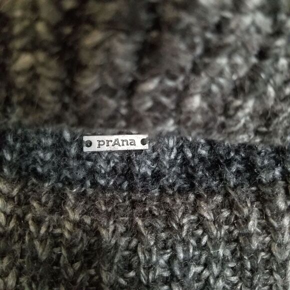 Prana Womens Thalia Wool Sweater Vest Chunky Preppy Classic Dark Academia Cozy M - Picture 6 of 9